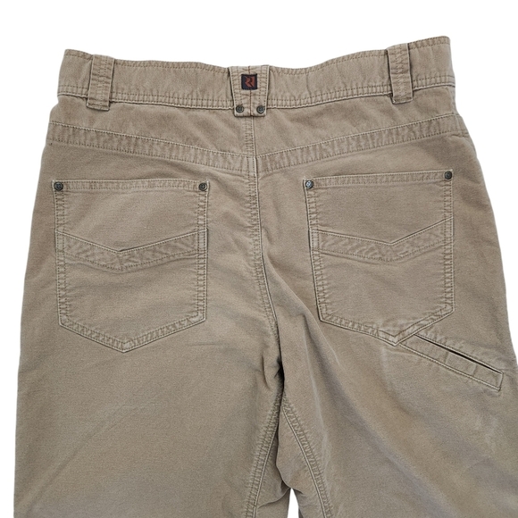 ROYAL ROBBINS brushed moleskin cotton pants men camel 34x32 - Picture 6 of 15